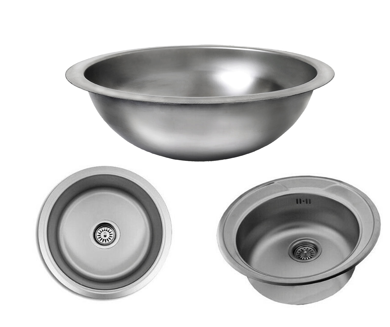 Edelstahl Spülen Rund