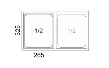GN Behälter 1/2 - 150mm Tiefe