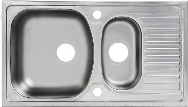 Edelstahl Beckenspüle 1,5 74x44cm