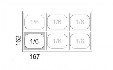 GN Behälter 1/6 - 100mm Tiefe