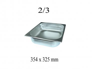 Preview: GN Behälter 2/3 - 40mm Tiefe