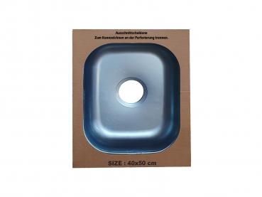 Campingspüle Edelstahl 40x50 cm