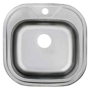 Preview: Edelstahl 1 Beckenspüle 48x48cm