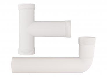 Preview: 2-Becken Automatische Excenter für Spülen Siphon -Universal