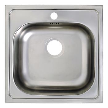 Preview: Edelstahl 1 Beckenspüle 50x50cm