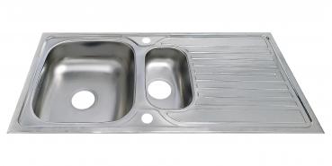 Preview: Keton Edelstahl Einbauspüle 100x50/1.5 Becken & Ruby Armatur