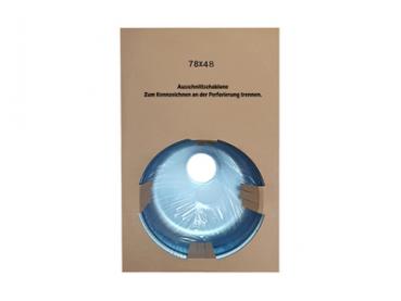 Edelstahl 1 Beckenspüle 78x48cm Oval