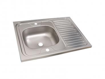 Edelstahl Auflegespüle 60x80cm