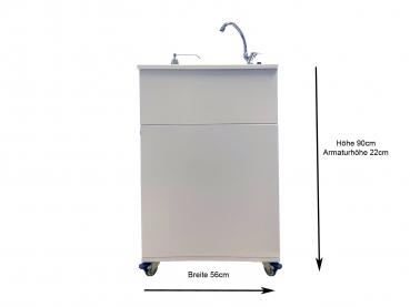 Mobiles Handwaschbecken Spülbecken Waschtisch für Camping Krankenpflege oder auch am Marktstand mit Seifenspender