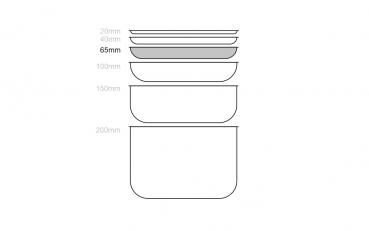 Preview: GN Behälter 1/3 - 65mm Tiefe