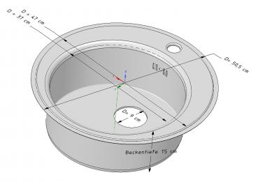 Preview: Edelstahl Rundspüle K48