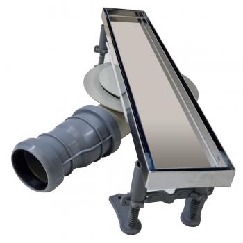 Preview: Duschrinne aus Edelstahl Model Scala 360° 20 cm Lang