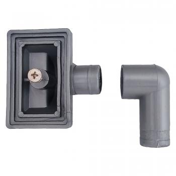 Preview: 90° Überlauf mit Dichtfläche