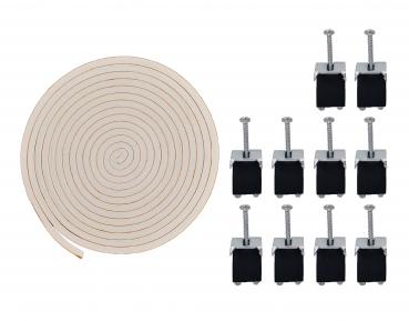 Keton Clips / Montagehaken & Dichtband für Einbauspülen