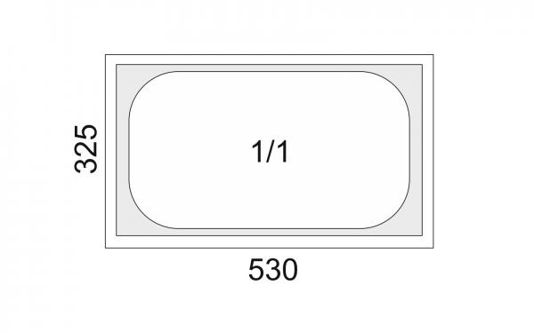 GN Behälter 1/1 - 40mm Tiefe