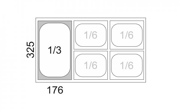 GN Behälter 1/3 - 100mm Tiefe