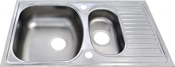 Edelstahl Beckenspüle 1,5 74x44cm