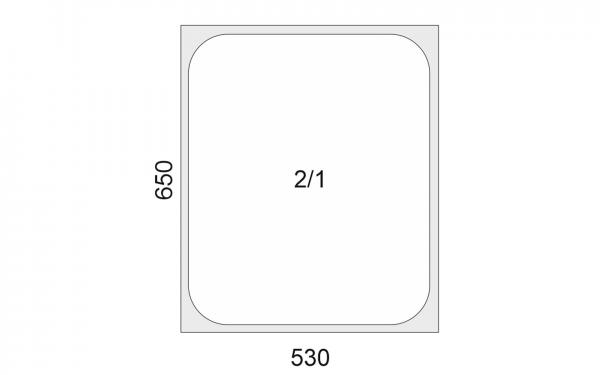 GN Behälter 2/1- Deckel