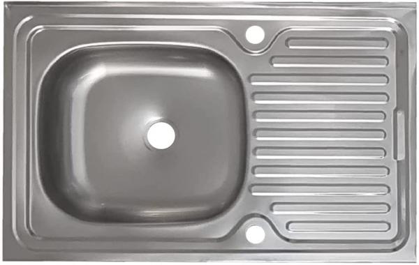 Edelstahl Aufsatzspüle 50x80cm