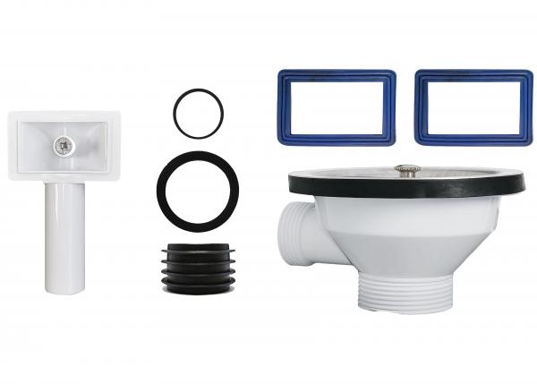 Keton Ablaufgarnitur / Siphon für Spüle mit 1 Becken Komplettset