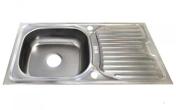 Keton Edelstahl Einbauspüle 86 x 43,5 cm Becken & Mega Armatur