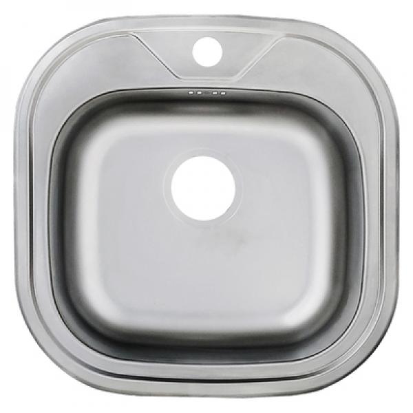 Edelstahl 1 Beckenspüle 48x48cm