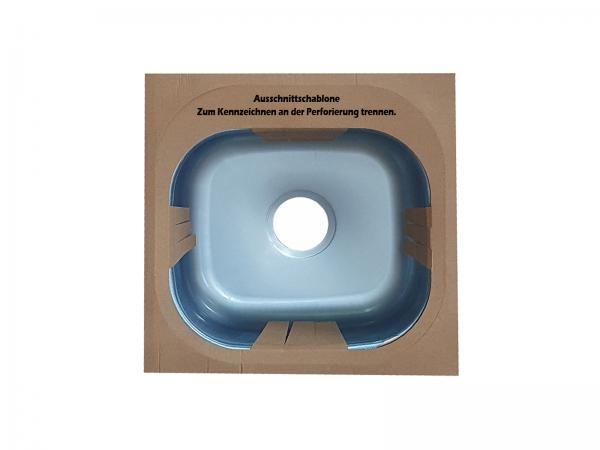 Campingspüle Edelstahl 48x48 cm