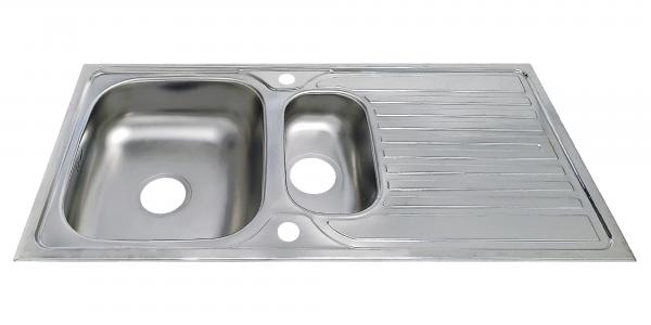 Keton Edelstahl Einbauspüle 100x50/1.5 Becken & Mega Armatur