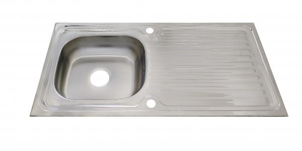 Keton Edelstahl Einbauspüle 100x50 & Ruby Armatur