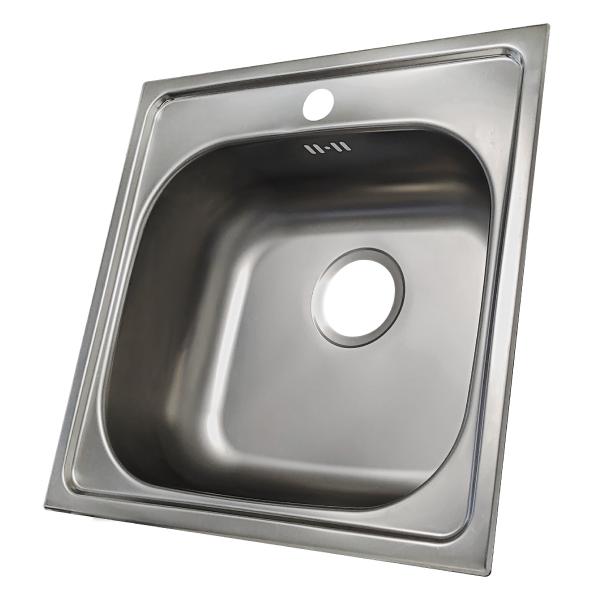 Keton Edelstahl Einbauspüle 50 x 50 Becken & Ruby Armatur