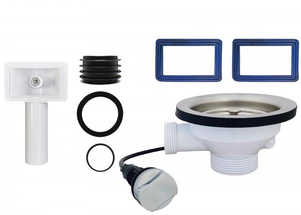 1-Becken Automatische Excenter für Spülen Siphon -Universal