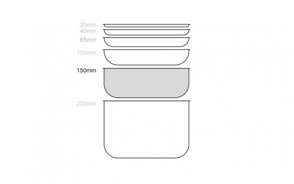 GN Behälter 1/3 - 150mm Tiefe
