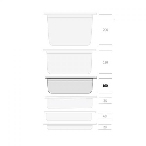 GN 1/6 Catering Container 100mm