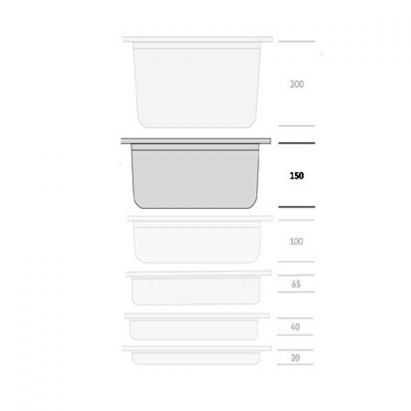 GN 1/6 Catering Container 150mm