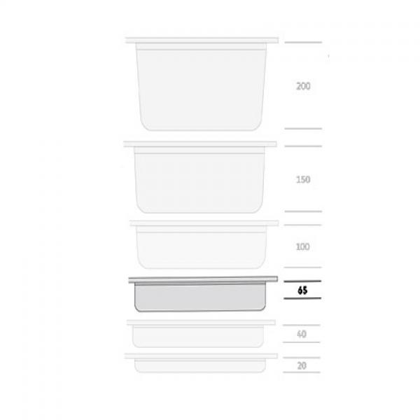 GN 1/2 Catering Container 325x265x65mm