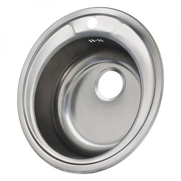 Paslanmaz çelik yuvarlak evye K48