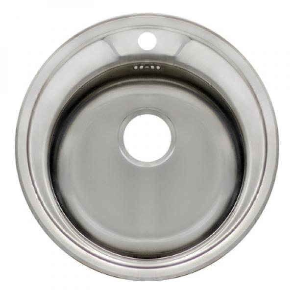 Paslanmaz çelik yuvarlak evye K48