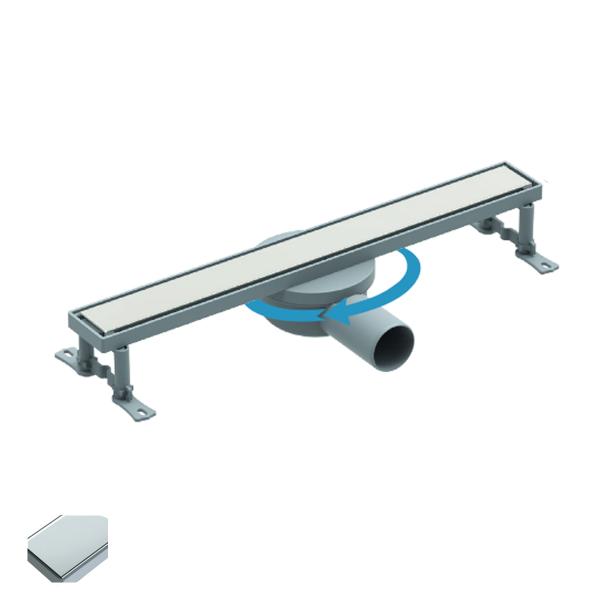 Duschrinne aus Edelstahl Model Scala 360° 50 cm Lang