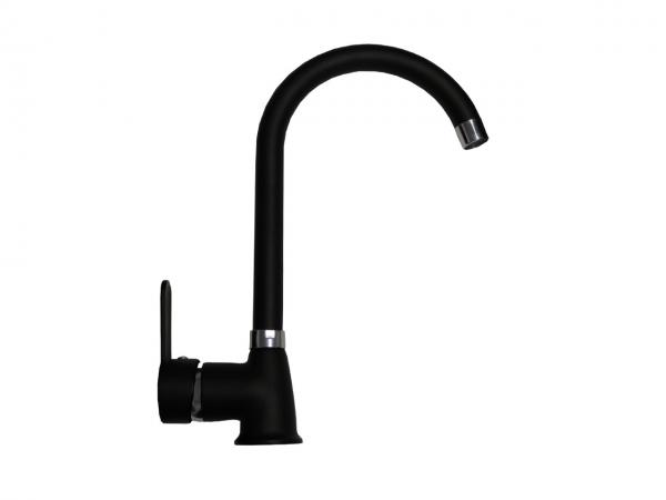 Keton Design Küchen Armatur Blacky - Schwarz 360° Drehbar / Schwenkbar