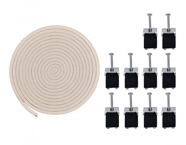 Keton Clips / Montagehaken & Dichtband für Einbauspülen